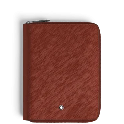 Astuccio con Cerniera per 5 Strumenti da Scrittura in Pelle Sartorial