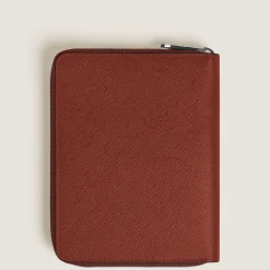 Astuccio con Cerniera per 5 Strumenti da Scrittura in Pelle Sartorial