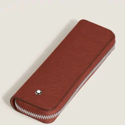Astuccio con Cerniera per 1 Strumento da Scrittura in Pelle Sartorial