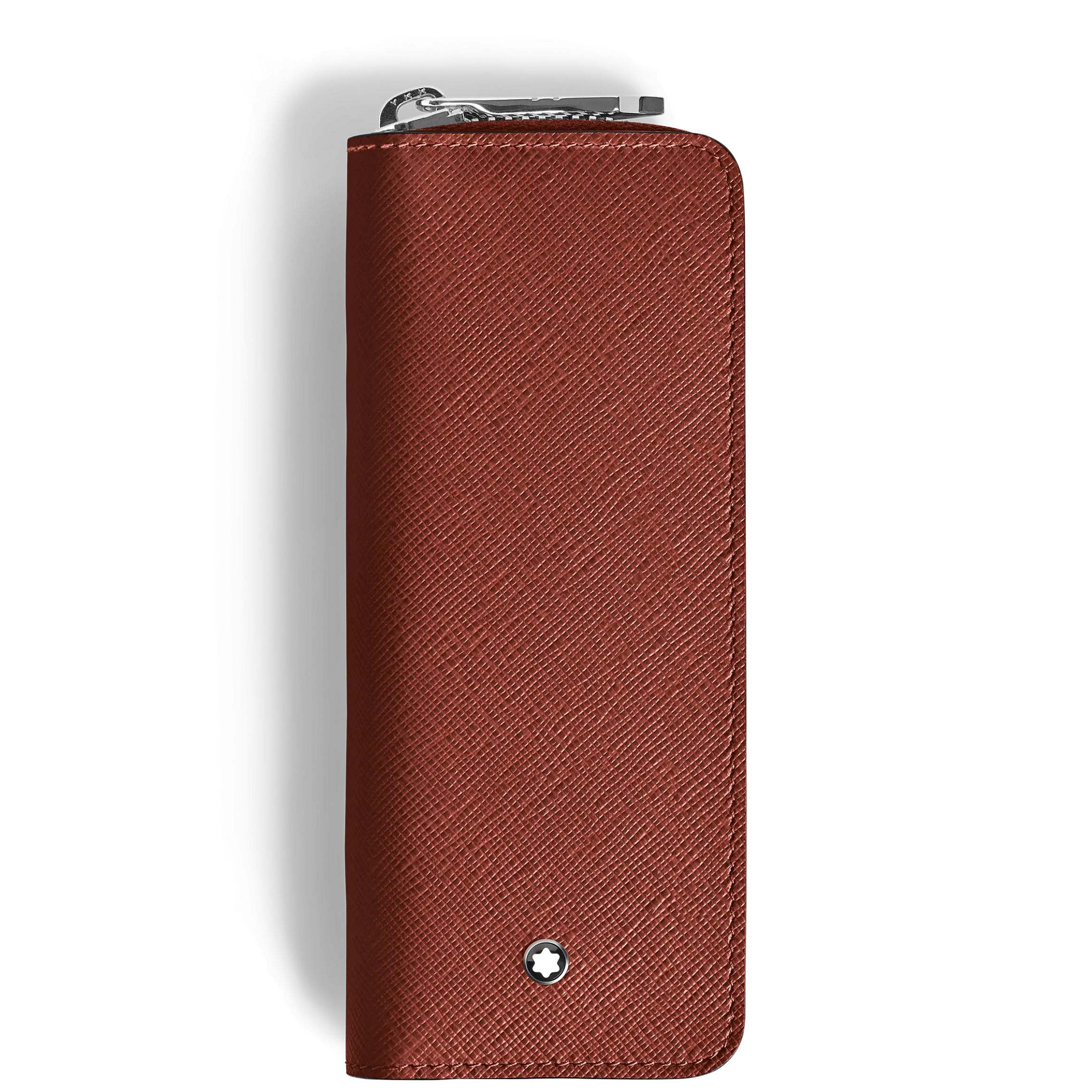 Astuccio con Cerniera per 2 Strumento da Scrittura in Pelle Sartorial