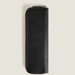 Astuccio con Cerniera per 1 Strumento da Scrittura in Pelle Sartorial