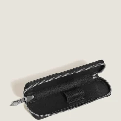 Astuccio con Cerniera per 1 Strumento da Scrittura in Pelle Sartorial