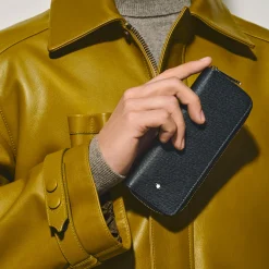 Astuccio con Cerniera per 2 Strumenti da Scrittura in Pelle Sartorial