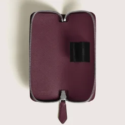 Astuccio con Cerniera per 2 Strumenti da Scrittura in Pelle Sartorial