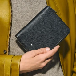 Astuccio con Cerniera per 5 Strumenti da Scrittura in Pelle Sartorial