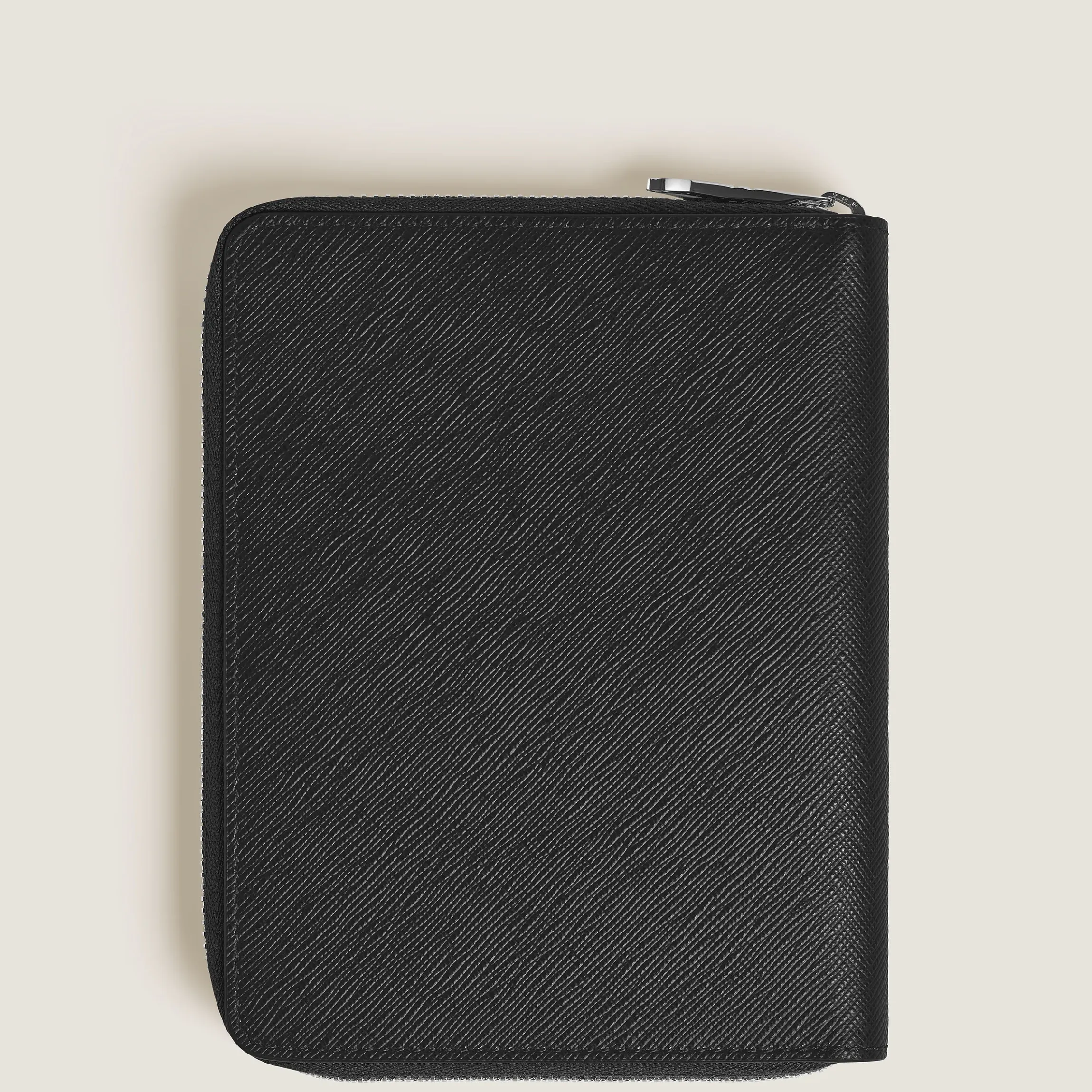 Astuccio con Cerniera per 5 Strumenti da Scrittura in Pelle Sartorial