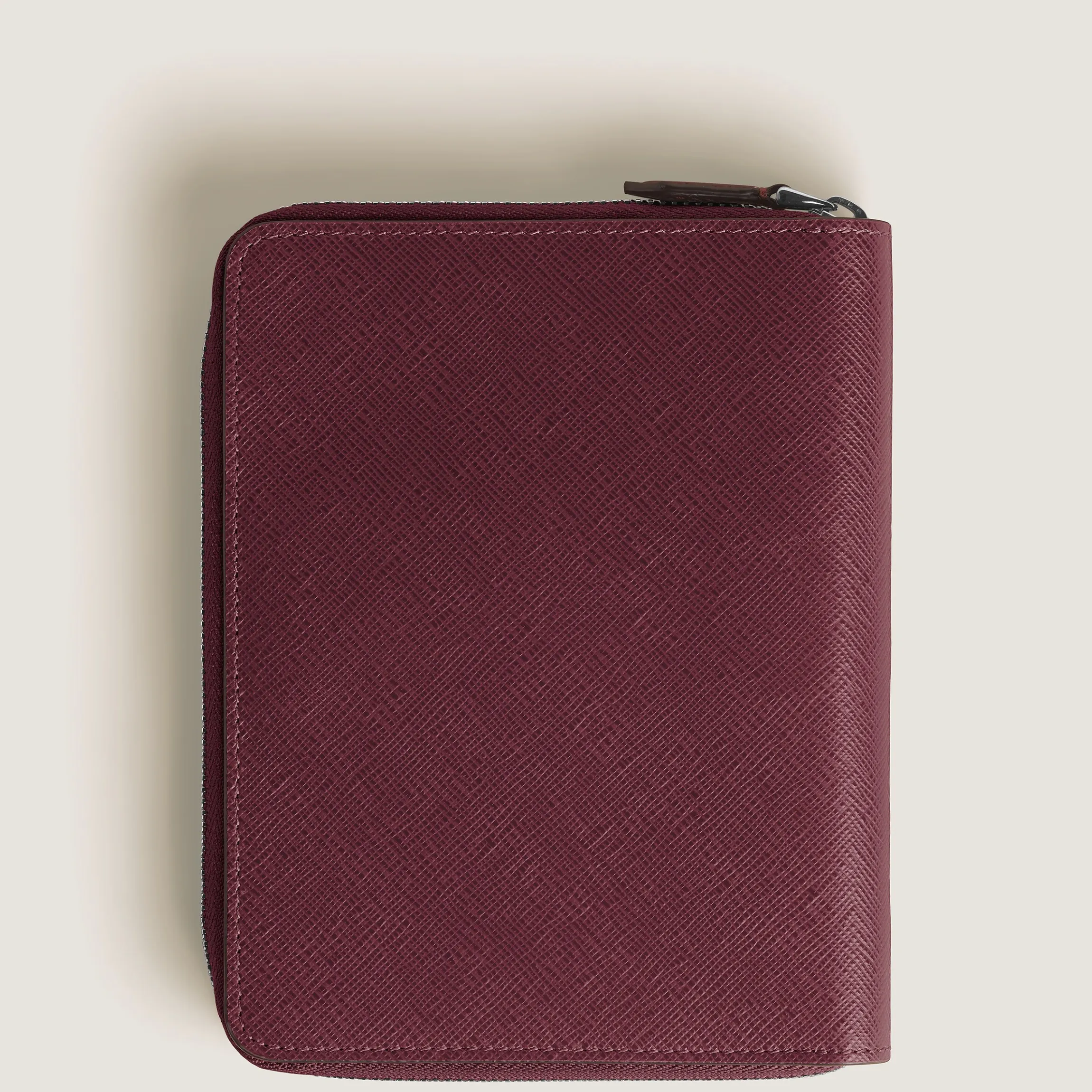 Astuccio con Cerniera per 5 Strumenti da Scrittura in Pelle Sartorial