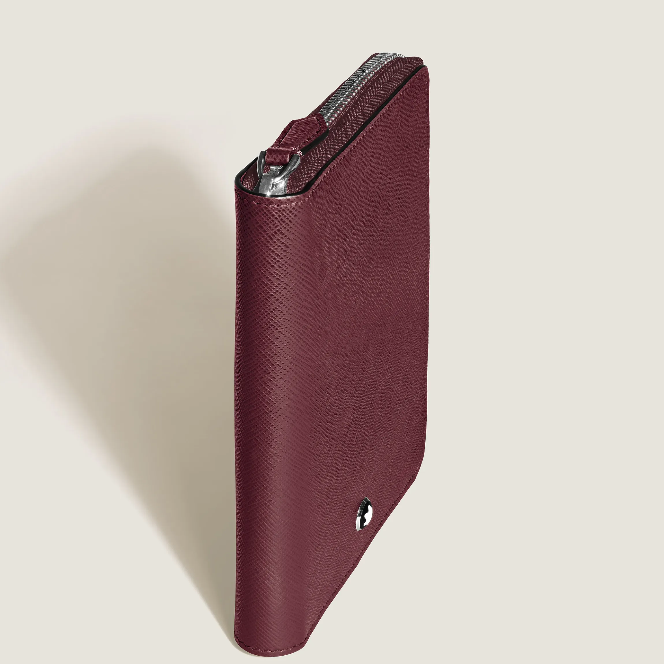 Astuccio con Cerniera per 5 Strumenti da Scrittura in Pelle Sartorial