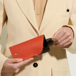 Astuccio per Occhiali in Pelle con Grana