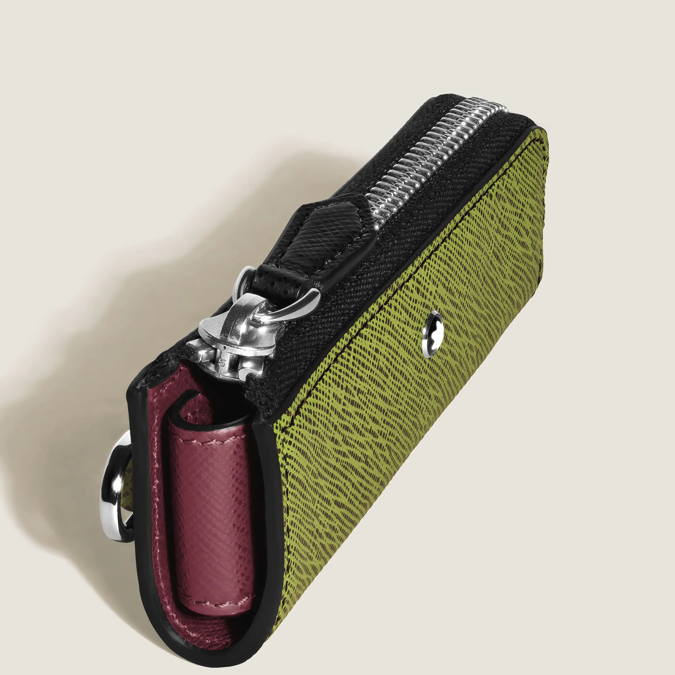 Astuccio per 1 Strumento da Scrittura Heritage Rouge et Noir Baby in Pelle Sartorial