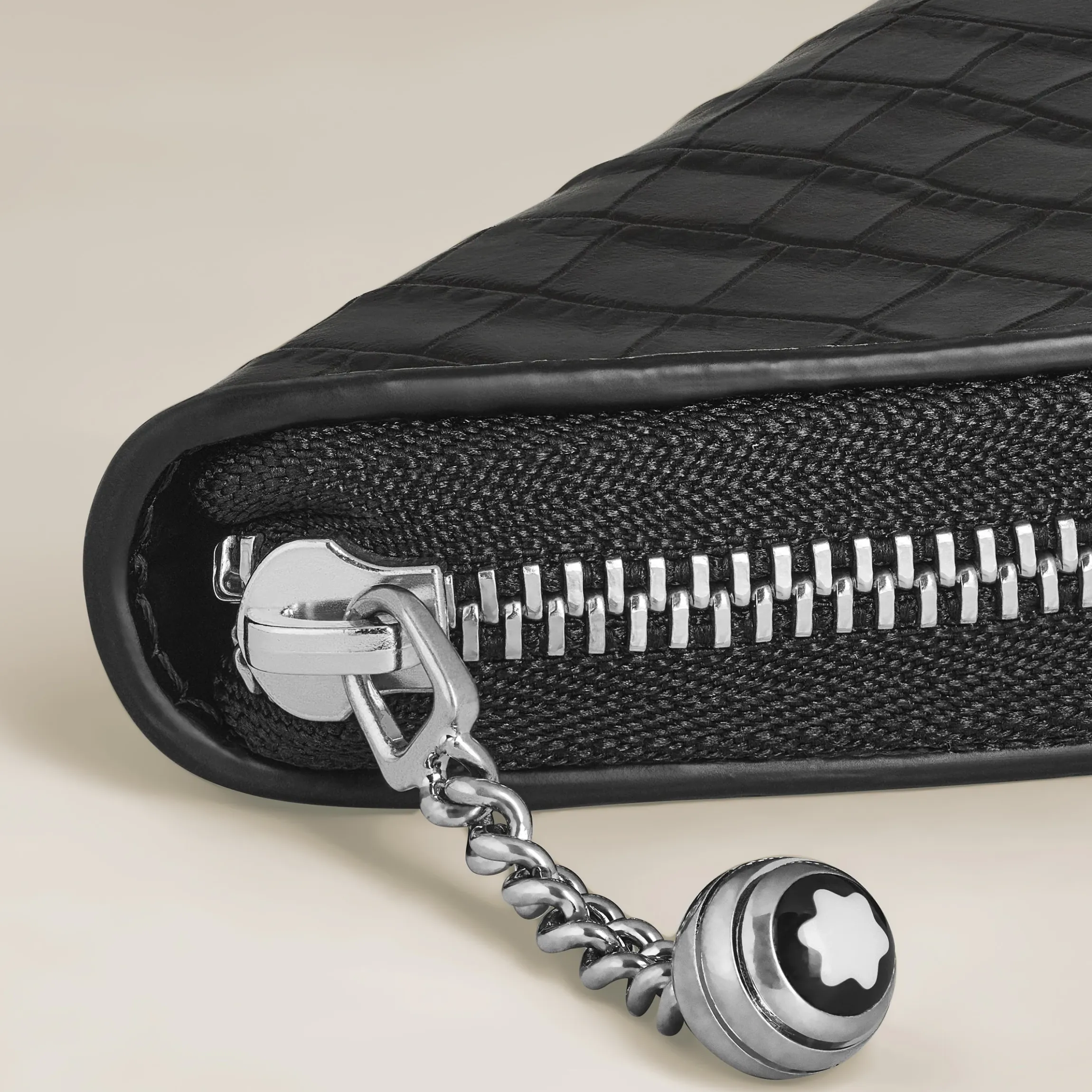 Astuccio per 1 Strumento da Scrittura in Pelle Stampata Coccodrillo