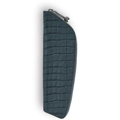 Astuccio per 1 Strumento da Scrittura in Pelle Stampata Coccodrillo