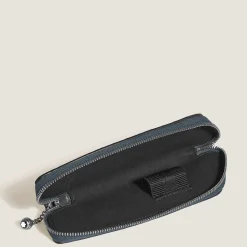 Astuccio per 1 Strumento da Scrittura in Pelle Stampata Coccodrillo