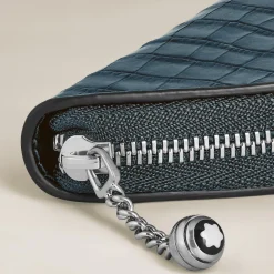 Astuccio per 1 Strumento da Scrittura in Pelle Stampata Coccodrillo