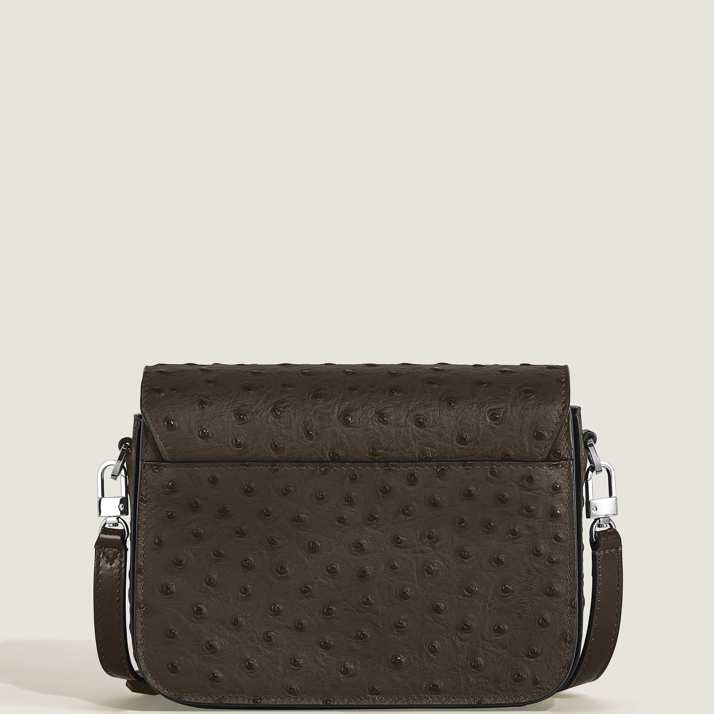 Borsa a Tracolla in Pelle Stampata Struzzo