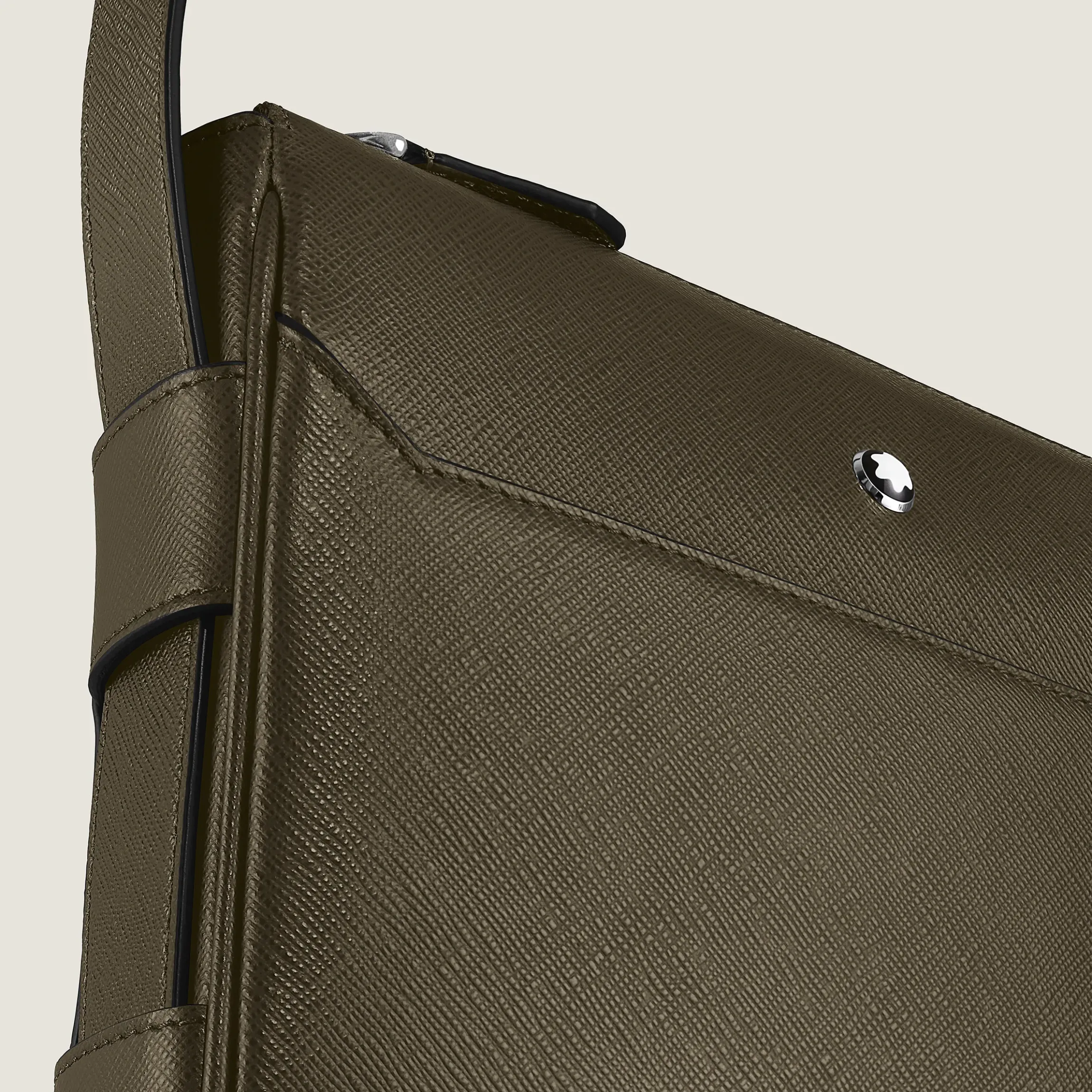 Borsa Messenger Cintura Verticale in Pelle Sartorial