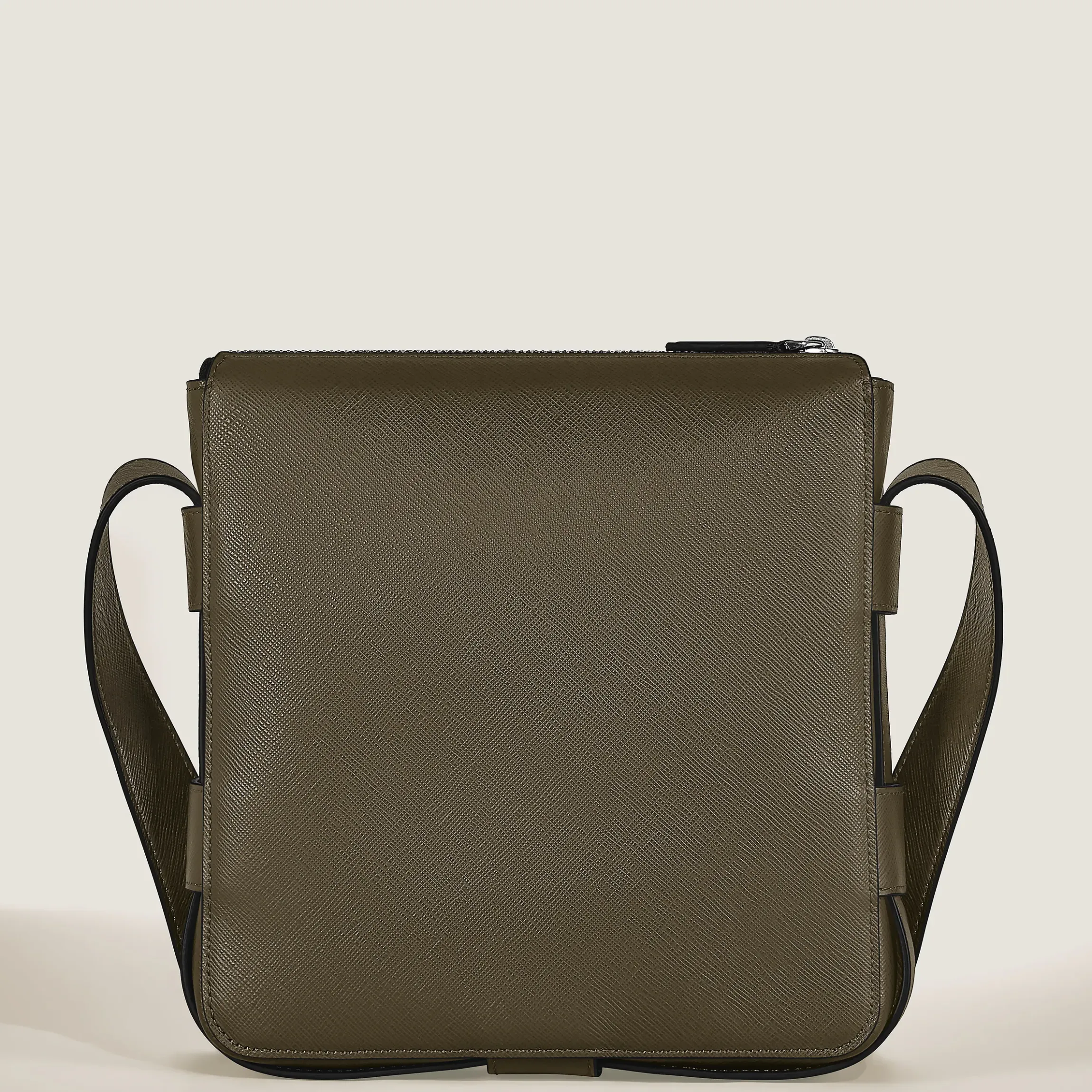 Borsa Messenger Cintura Verticale in Pelle Sartorial
