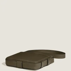 Borsa Messenger Cintura Verticale in Pelle Sartorial