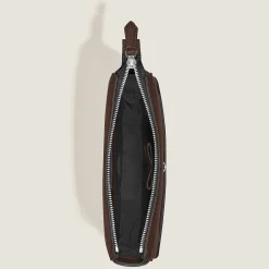 Borsa Messenger Verticale in Pelle Sartorial