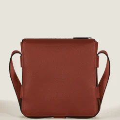 Borsa Messenger Verticale in Pelle Sartorial