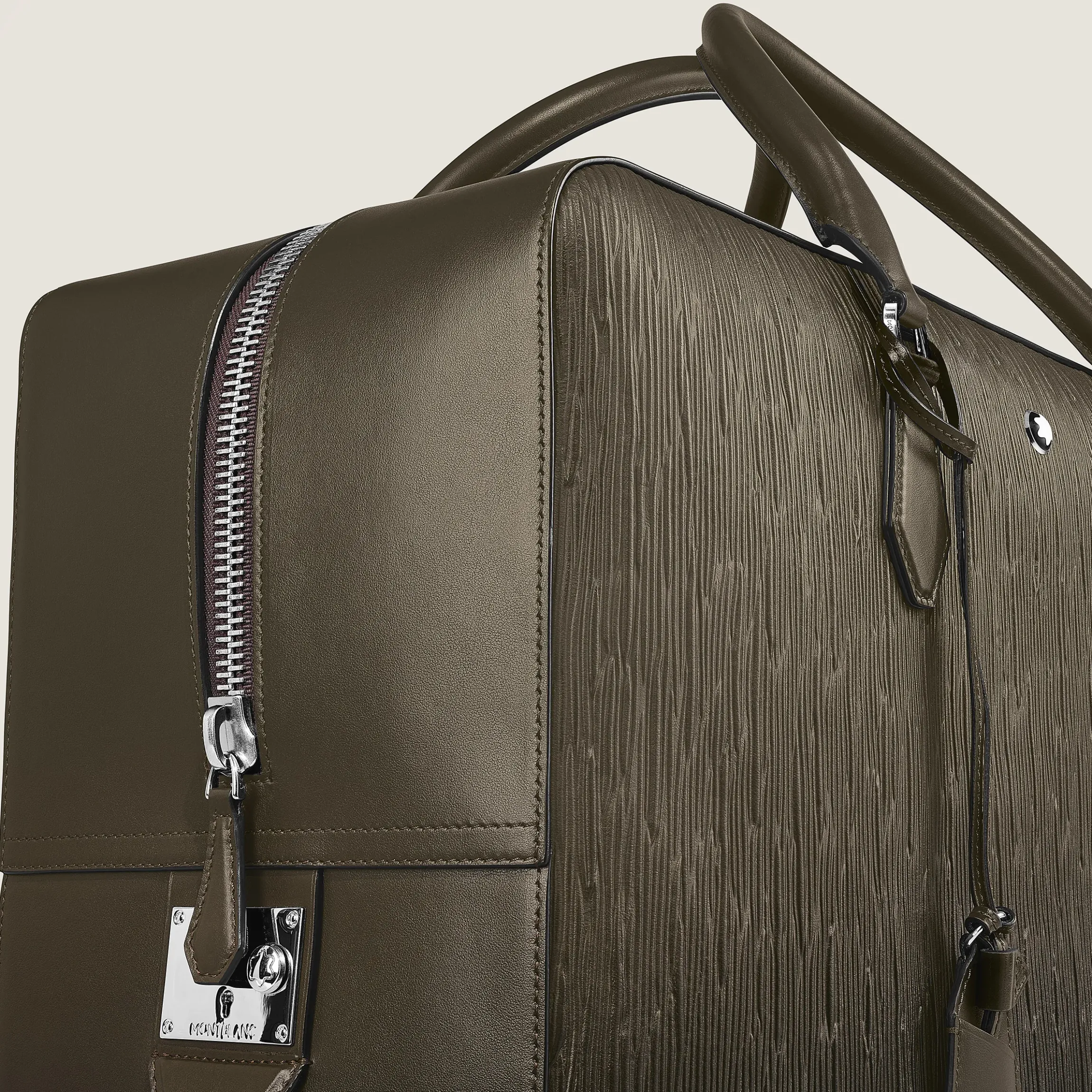 Borsa Weekender 45 in Pelle Corteccia Sfumato