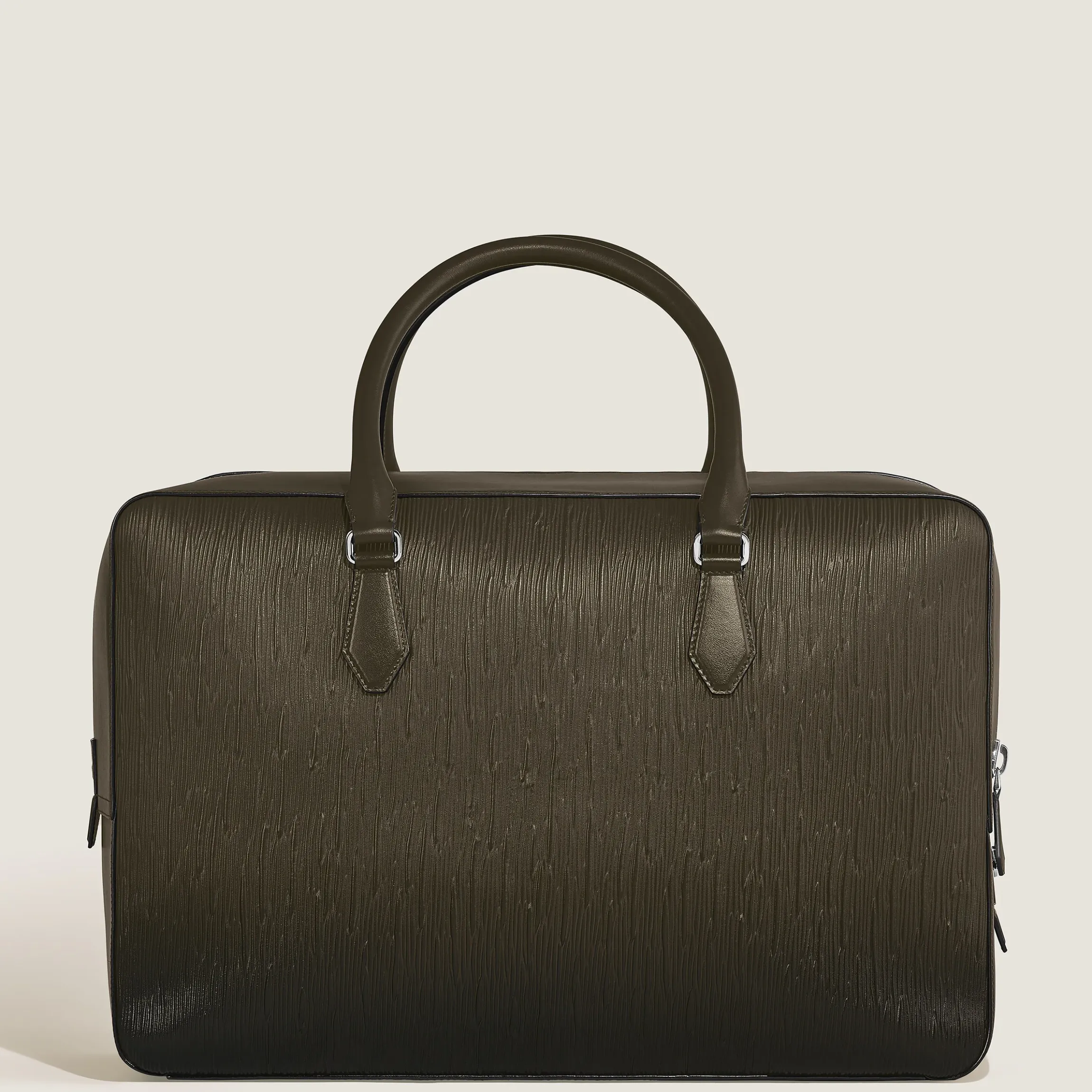 Borsa Weekender 45 in Pelle Corteccia Sfumato