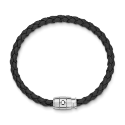Bracciale Con Chiusura a 3 Anelli in Pelle Soft