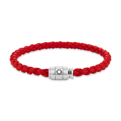 Bracciale Con Chiusura a 3 Anelli in Pelle Soft