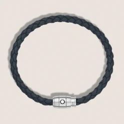 Bracciale Con Chiusura a 3 Anelli in Pelle Soft