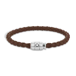 Bracciale Con Chiusura a 3 Anelli in Pelle Soft