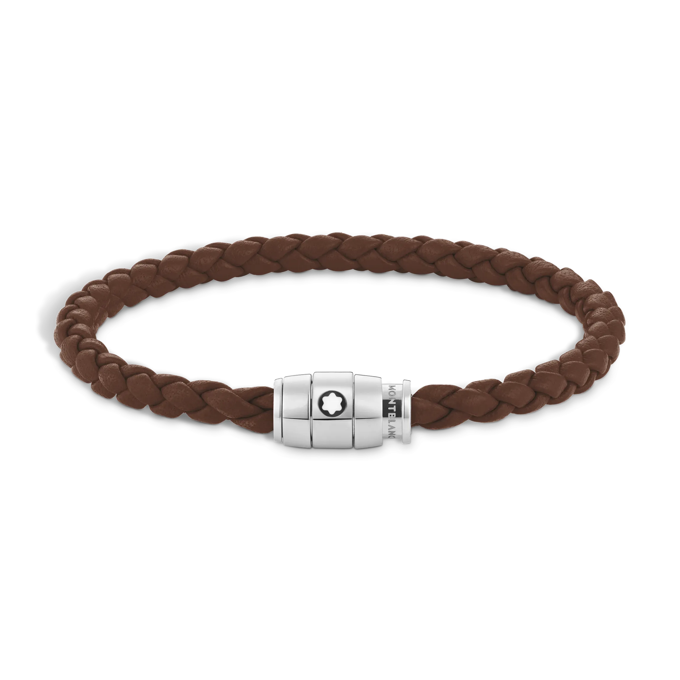 Bracciale Con Chiusura a 3 Anelli in Pelle Soft