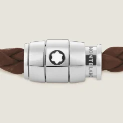 Bracciale Con Chiusura a 3 Anelli in Pelle Soft
