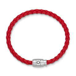 Bracciale Con Chiusura a 3 Anelli in Pelle Soft