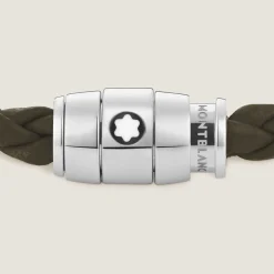 Bracciale Con Chiusura a 3 Anelli in Pelle Soft