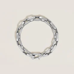 Bracciale in Acciaio con Catena Ottagonale