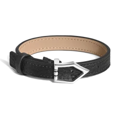 Bracciale Pennino Liscio in Pelle con Grana