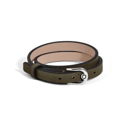 Bracciale Regolabile Horseshoe in Pelle Sartorial