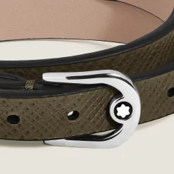 Bracciale Regolabile Horseshoe in Pelle Sartorial