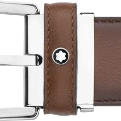 Cintura Horseshoe 35 mm in Pelle