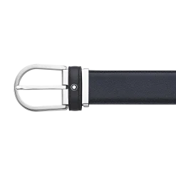 Cintura Horseshoe 35 mm in Pelle