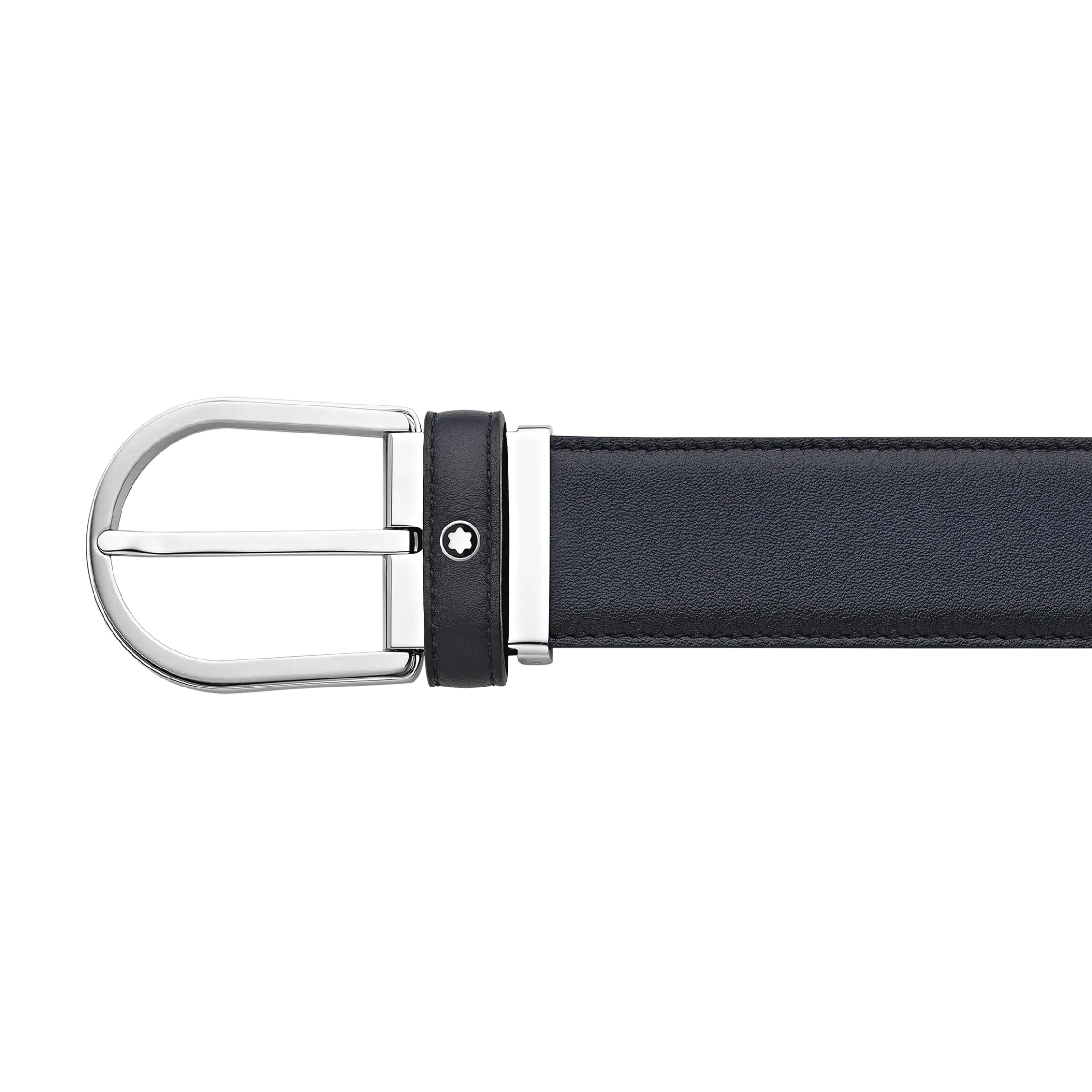 Cintura Horseshoe 35 mm in Pelle