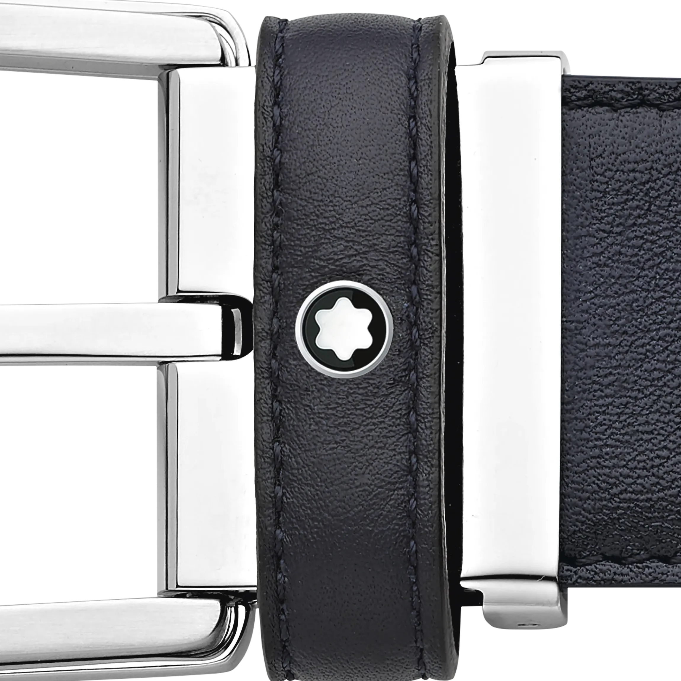 Cintura Horseshoe 35 mm in Pelle