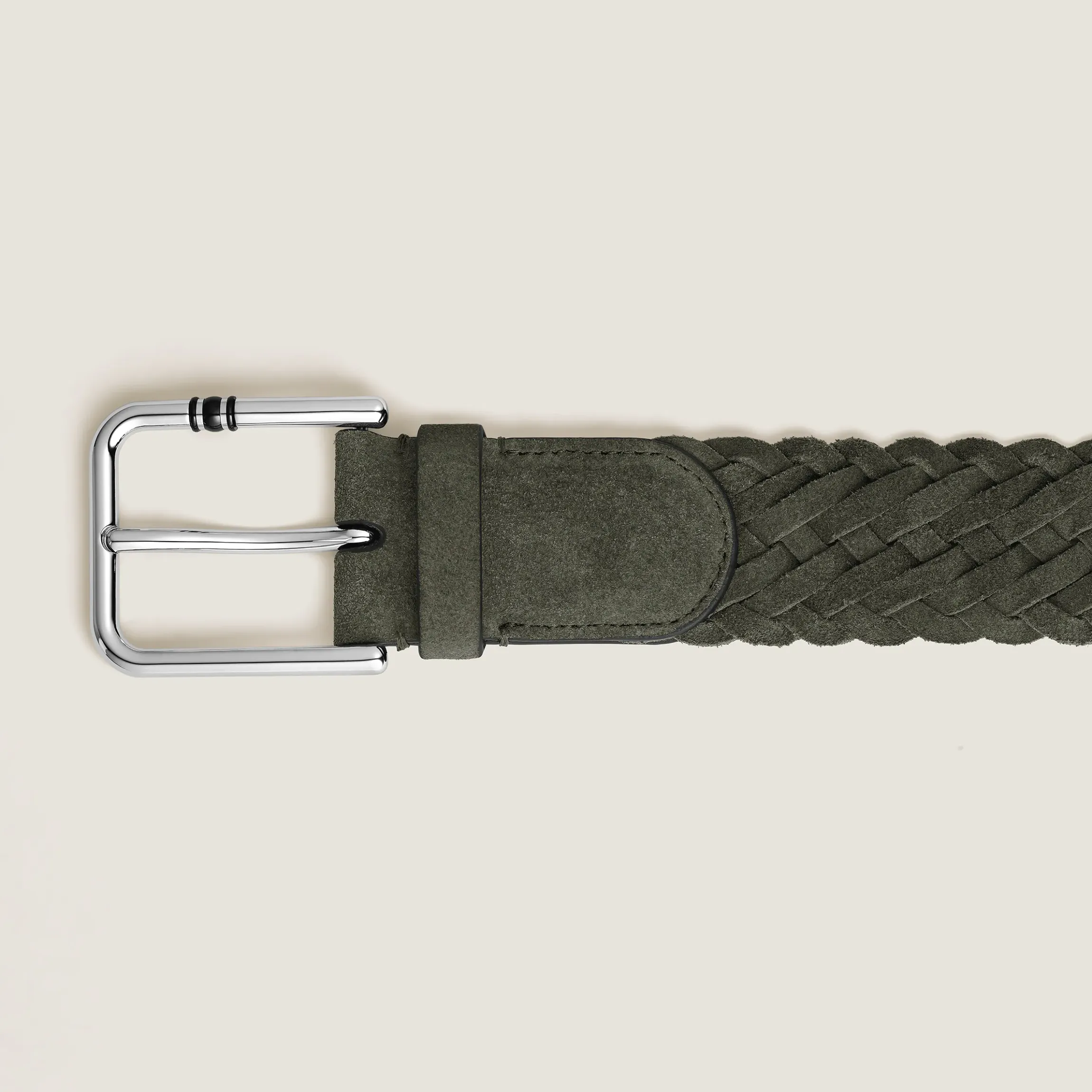 Cintura 35 mm in Suede con Fibbia Quadrata Meisterstück M
