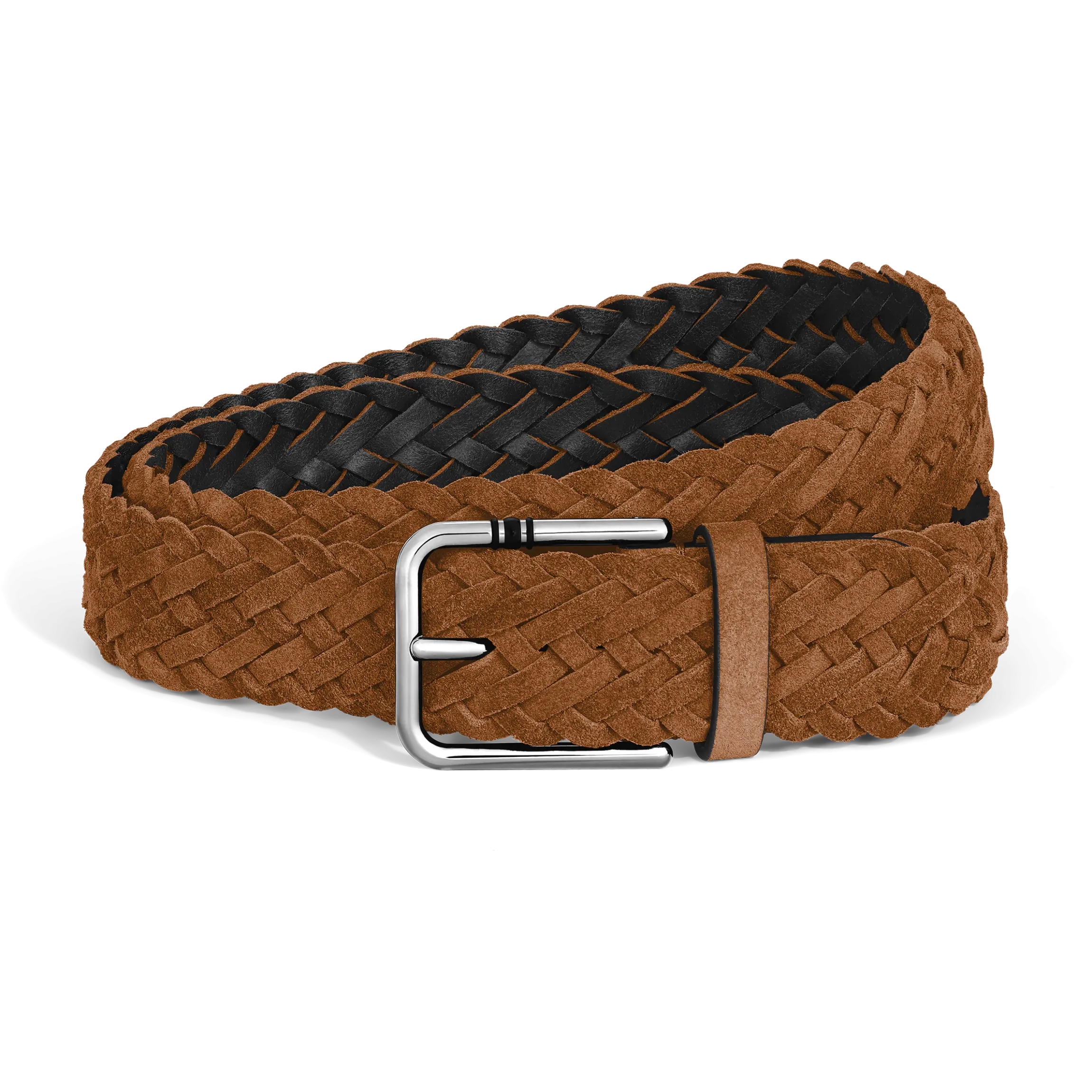 Cintura 35 mm in Suede con Fibbia Quadrata Meisterstück L