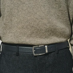 Cintura Rettangolare 30 mm in Pelle