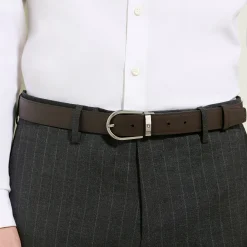 Cintura Reversibile A Ferro di Cavallo in Pelle Sartorial