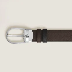 Cintura Reversibile A Ferro di Cavallo in Pelle Sartorial