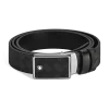 Cintura Reversibile Fibbia Piatta a Intarsio 35 mm in Pelle Extreme