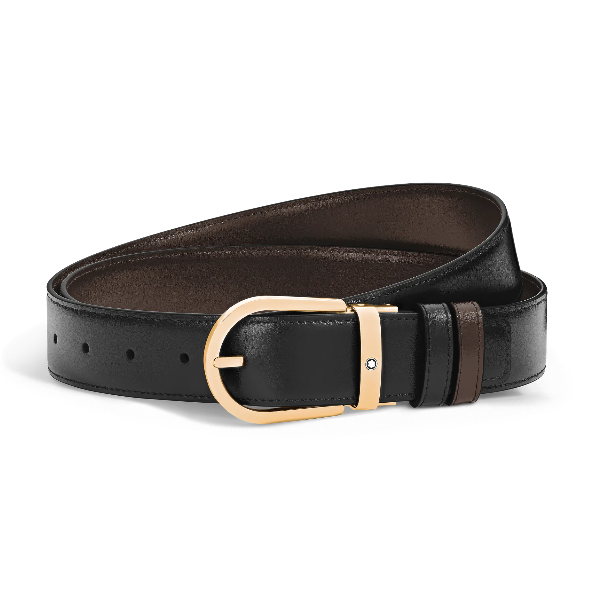 Cintura Reversibile Horseshoe 35 mm in Pelle Meisterstück