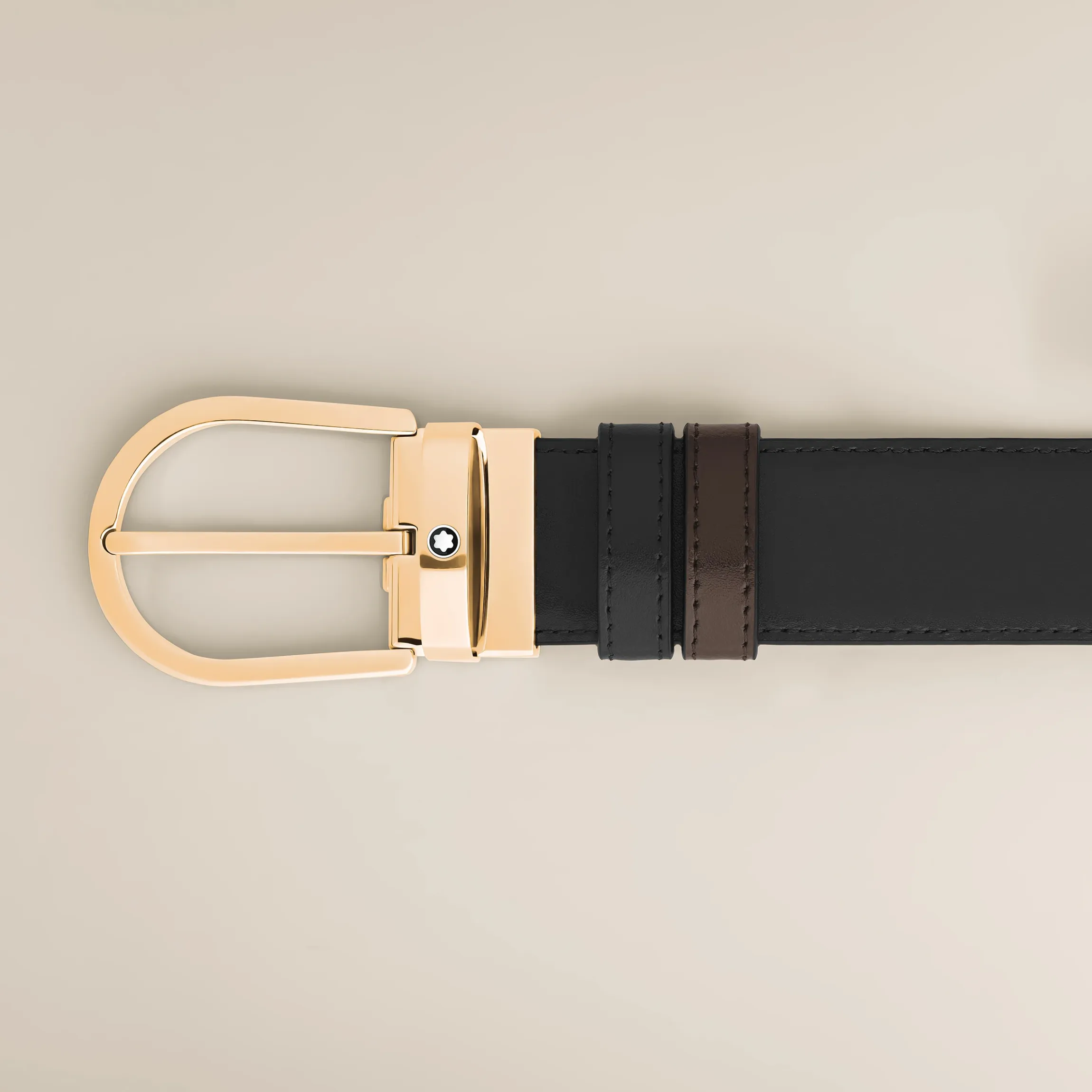 Cintura Reversibile Horseshoe 35 mm in Pelle Meisterstück
